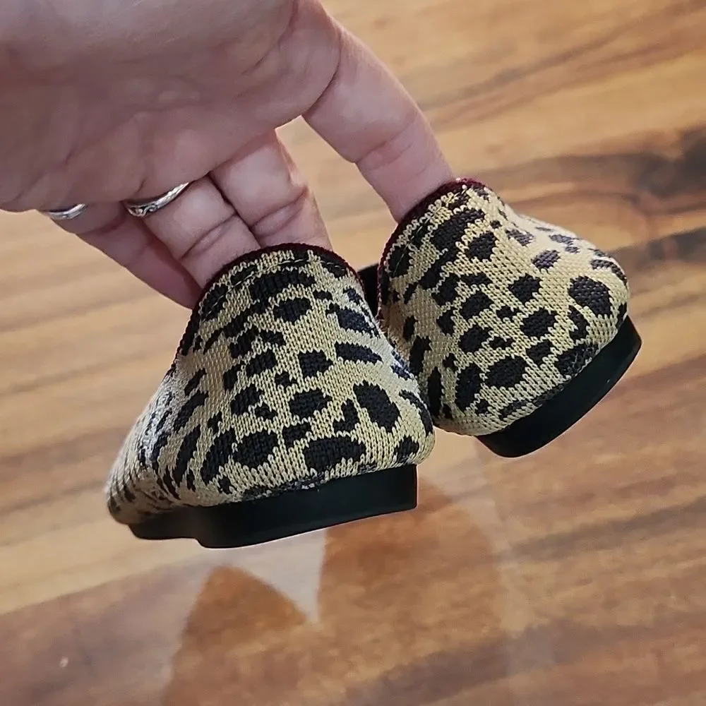 Seven7 Leopard Print Pointed Toe Flats